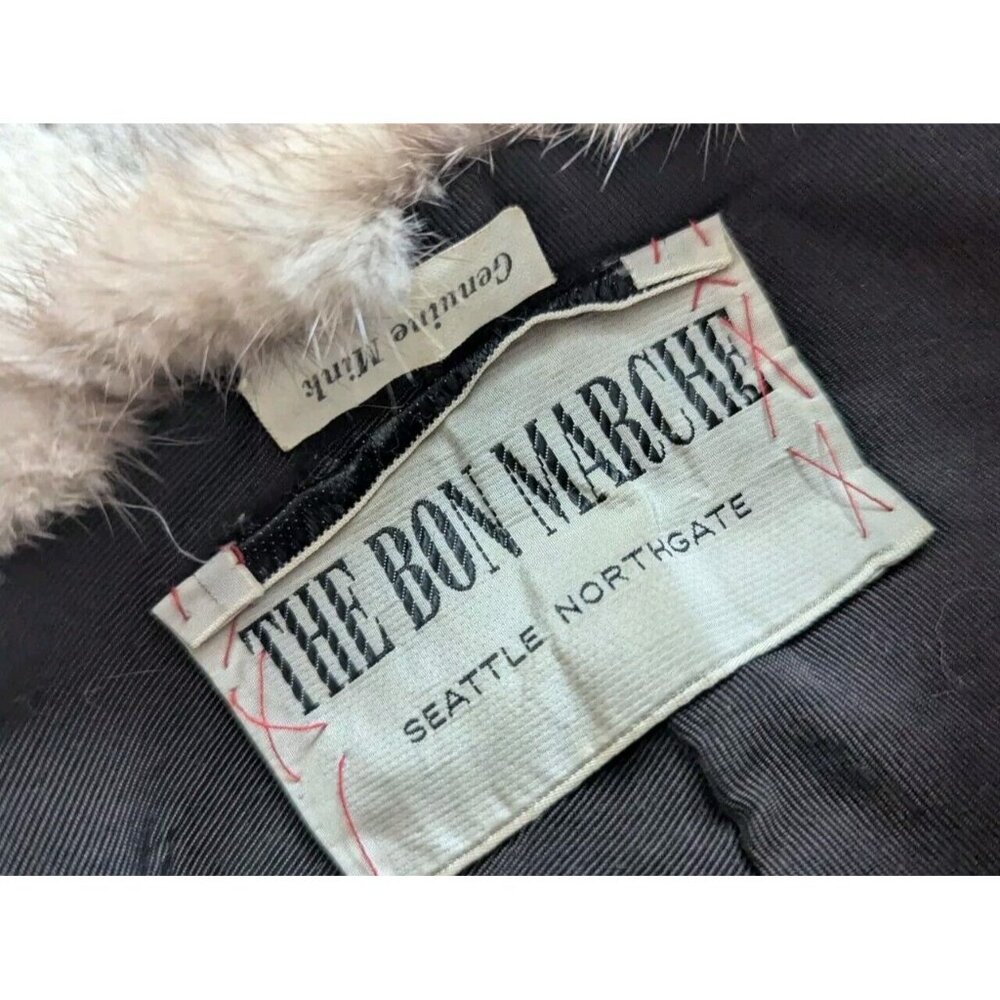 The Bon Marche Vintage Genuine Mink Fur Hat - Picture 4 of 10